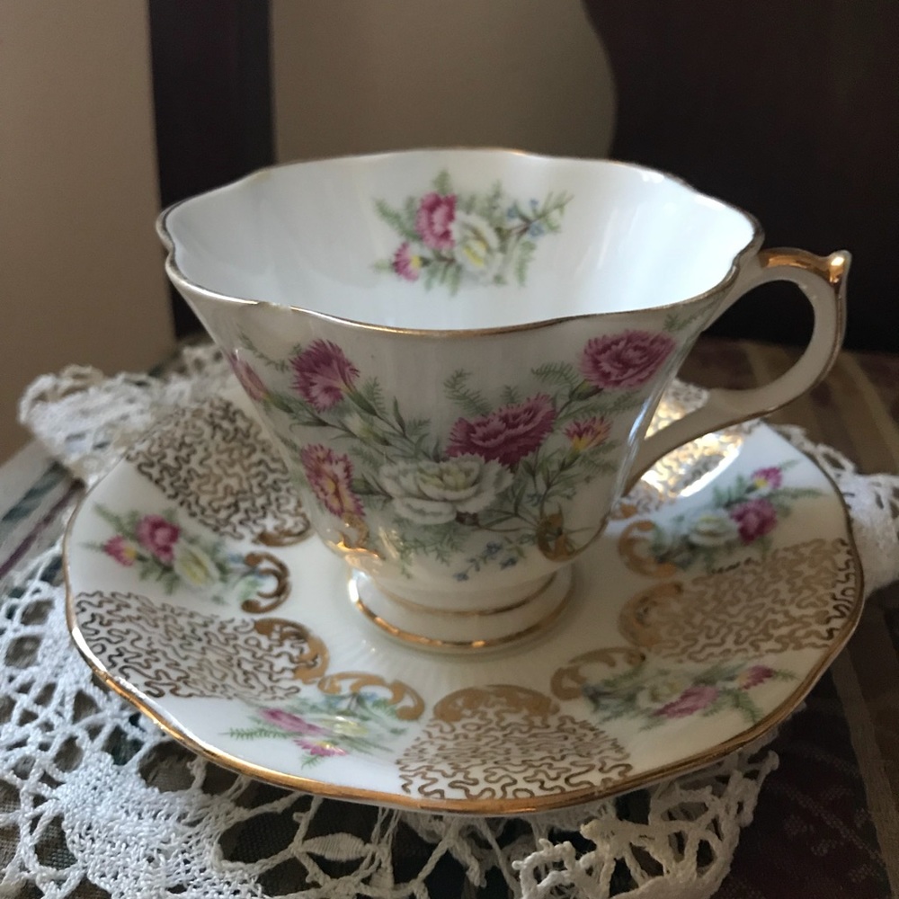 Queen Anne Teacup and Saucer